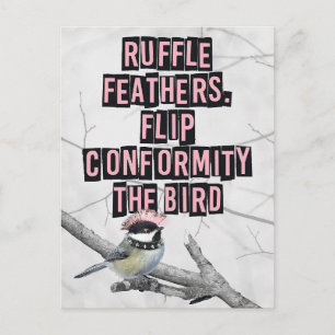 Alternatieve Punk Vogel Anti Conformiteit Briefkaart