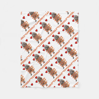 alternatieve spelling van LOVE is CAVOODLE Fleece Deken