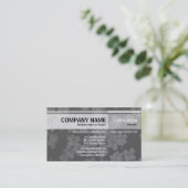 Alternatieve tafels - Bloemen - Grijs Visitekaartje (Staand voorkant)