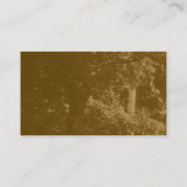 Alternatieve tafels - in de bomen - bruin visitekaartje (Achterkant)