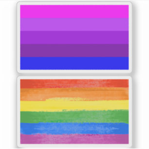 Alternatieve Transgender Pride-vlag Sticker