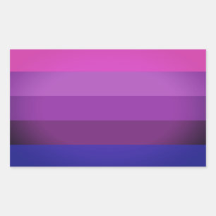 Alternatieve vlag met transgendervoorkeur rechthoekige sticker