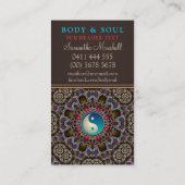 Alternative Cartes de visite du Nouvel Âge de Yin (Dos)