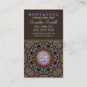 Alternative Cartes de visite du Nouvel Âge du Yoga (Dos)