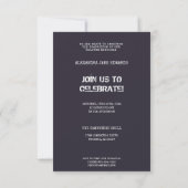 Alternative Grunge Graduation invitation Design (Achterkant)
