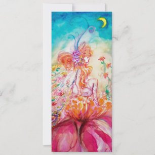ALTHEA, roze blauw geel goud metaalpapier Aankondiging