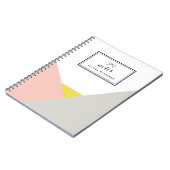 Althea Roze & Grijze Aangepast Notitieboek (Linkerzijde)