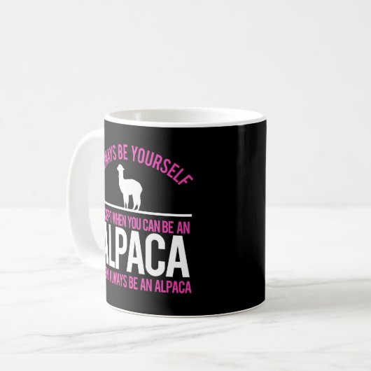 Altijd al een Alpaca Funny Alpacas Koffiemok (Voorkant links)