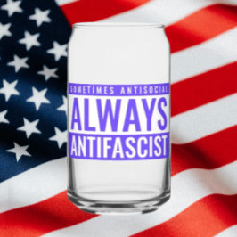 Altijd Antifascistisch Kan Glas - Helder Blauw
