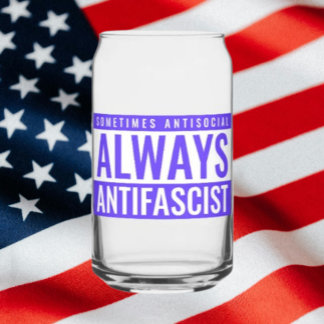 Altijd Antifascistisch Kan Glas - Helder Blauw