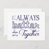 Altijd beter wanneer briefkaart (Voorkant / Achterkant)