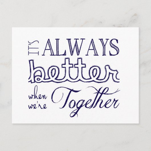 Altijd beter wanneer briefkaart (Voorkant)