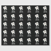 Altijd blijven Heal-tanden Grappige Tand Pun Donke Cadeaupapier (Vlak)