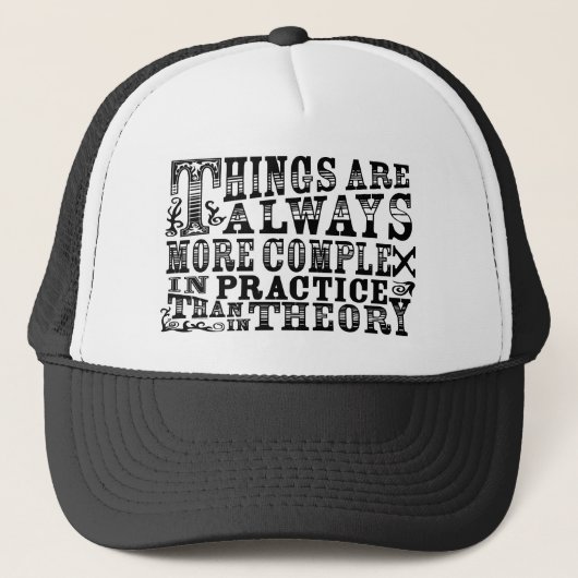 Altijd complexer trucker pet (Voorkant)
