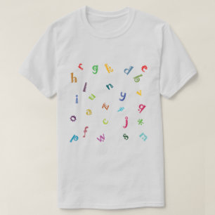 Altijd creatief en gedurfd zijn met ABCD-overhemde T-shirt