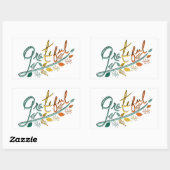 Altijd dankbaar rechthoekige sticker (Vel)