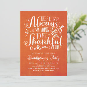Altijd dankbaar Uitnodiging tot Thanksgiving van