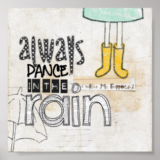altijd dansen in de regen poster