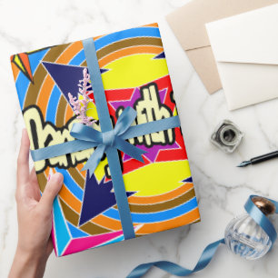 Altijd dansen met de Retro sterren Cadeaupapier