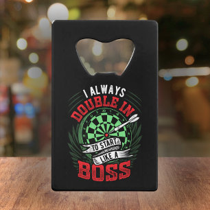 Altijd dubbel in om te beginnen als een baas - Dar Kredietkaart Flessenopener
