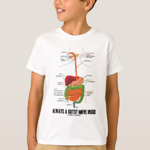 Altijd een beweging in beweging (spijsverteringsst t-shirt