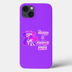 Altijd een bijenkoningin paarse iPhone 13 hoesje