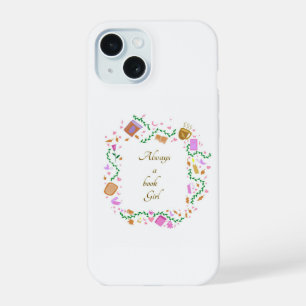 Altijd een boekenmeisje iPhone 15 hoesje