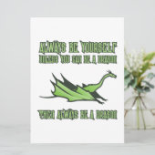 Altijd een draak zijn save the date (Staand voorkant)