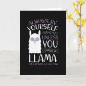 Altijd een lama zijn kaart (Gele Bloem)