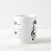 Altijd een natuurlijke Mok voor muziekkoffie (Center)