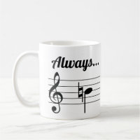 Altijd een natuurlijke Mok voor muziekkoffie