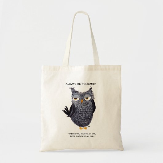 ALTIJD EEN OWL-CANVAS TAS ZIJN (Voorkant)
