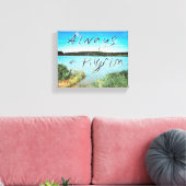 Altijd een pelgrim canvas afdruk (Insitu (Woonkamer))