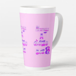 Altijd een queen bee baby roze latte cup mok