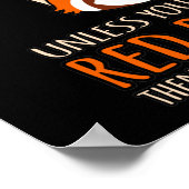 Altijd een rode panda-hoes poster (Hoek)