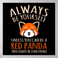 Altijd een rode panda-hoes