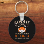 Altijd een rode panda-hoes sleutelhanger (Voorkant)