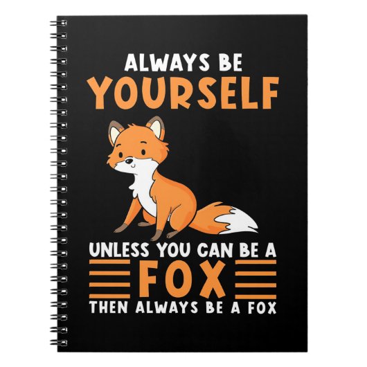 Altijd een vos zijn notitieboek (Voorkant)