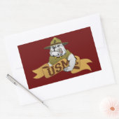 Altijd een zee rechthoekige sticker (Envelop)