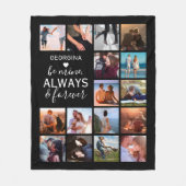Altijd en altijd Afbeelding collage Fleece Deken (Voorkant)