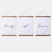 Altijd en altijd elegant boven bed hangend wandkleed (Driedubbel)