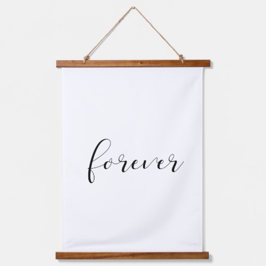 Altijd en altijd elegant boven bed hangend wandkleed (Voorkant 3)