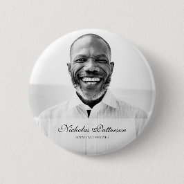 Altijd en altijd | Klassieke Eenvoudige foto Memor Ronde Button 5,7 Cm