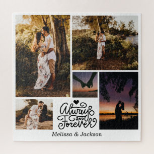 Altijd en voor altijd 5 foto's collage Valentijn Legpuzzel