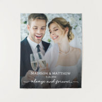 Altijd en Voor altijd Bruidsfototapijt