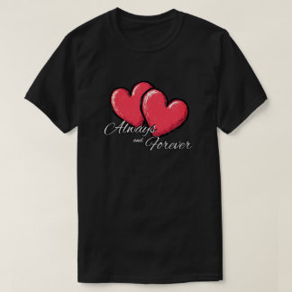 Altijd en Voor Altijd T-shirt - Rode Hart Grafisch