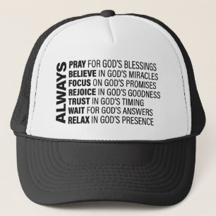 Altijd esthetische Christelijke citaten God Art Go Trucker Pet