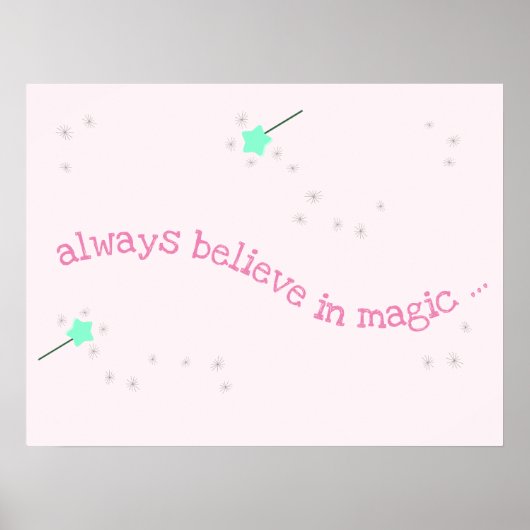 Altijd geloven in magie - Magic Fairy Wands Poster (Voorkant)