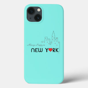 "Altijd gelukkig in New York" iPhone 13 Hoesje