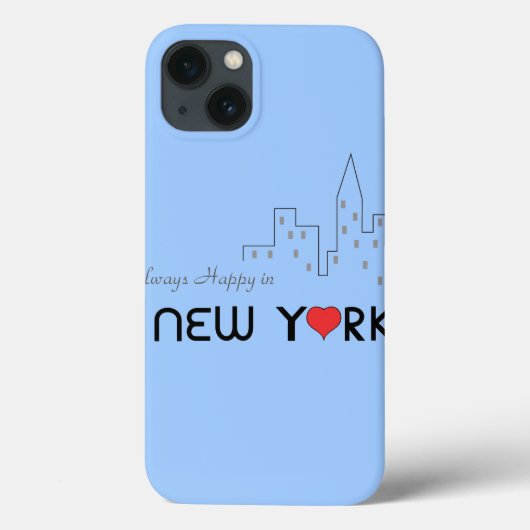 Altijd gelukkig in New York Case-Mate iPhone Case (Achterkant)